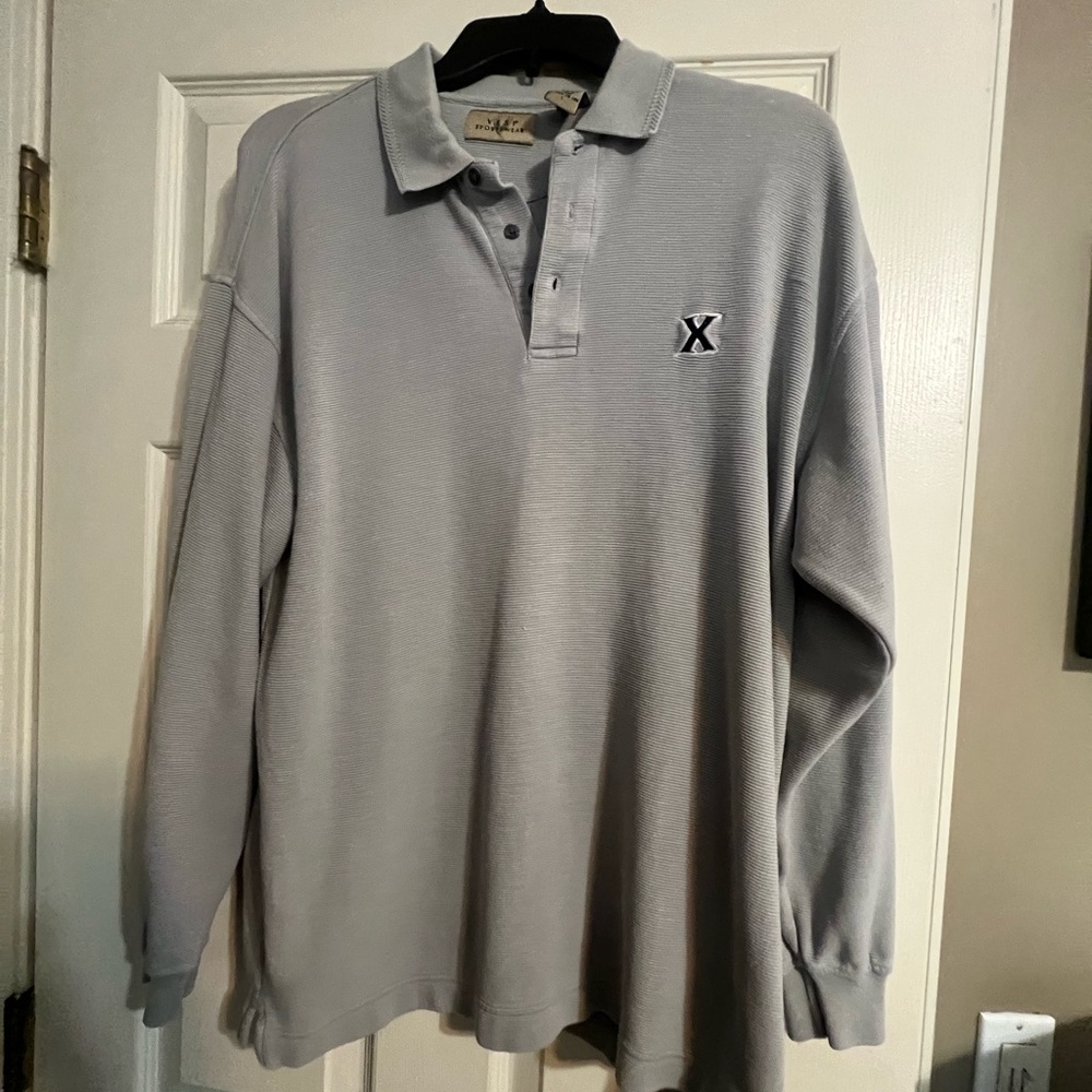 Vesi Sportswear Long Sleeve Xavier University polo size L